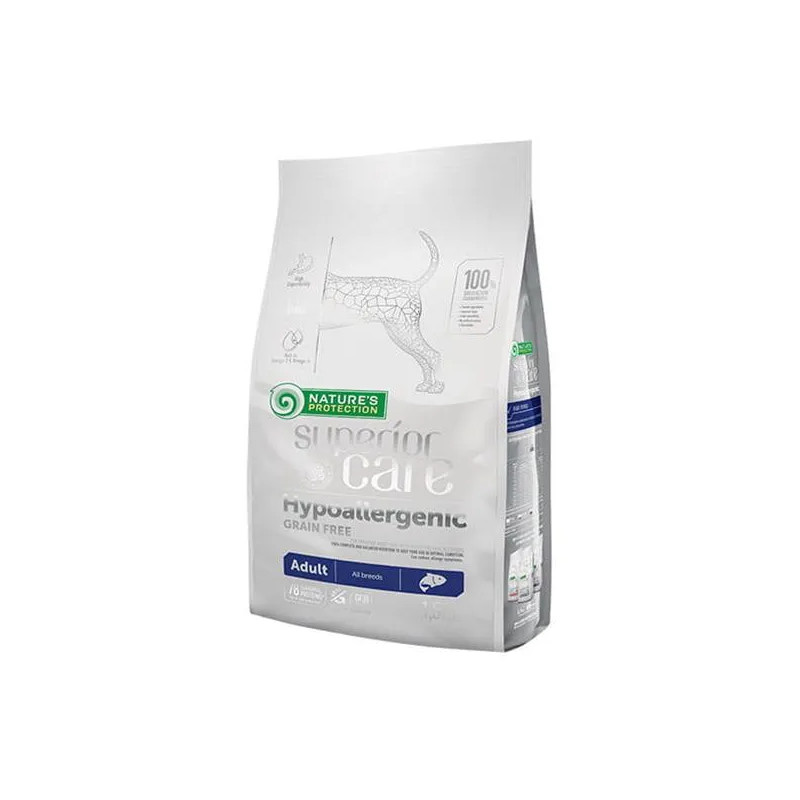 Natures P Superior care kutya GF felnőtt Hipoallergén lazac minden fajta 1,5 kg