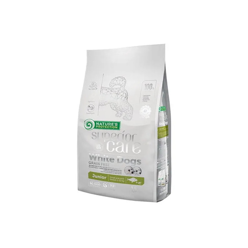 Natures P Superior care white dog GF junior white fish small&mini 1,5 kg