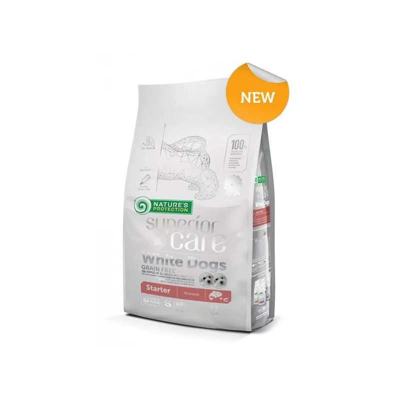 Natures P Superior care white dog GF puppy starter lazac minden fajtának 10 kg