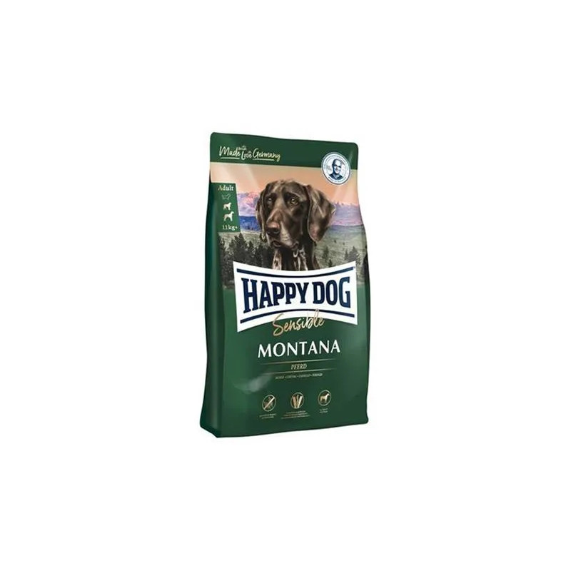 Happy Dog SUPER PREMIUM - Supreme SENSIBLE - Montana lóhús és burgonya / gabonamentes 10 kg