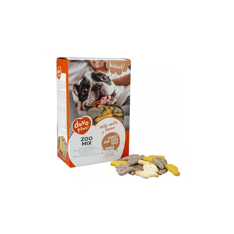 Jutalomfalatok DUVO+ Biscuit Zoo mix 500 g