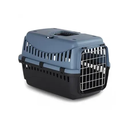 Duvo+ Box ECO L 58x38x38cm szállítódoboz, műanyag, fém ajtóval, kék