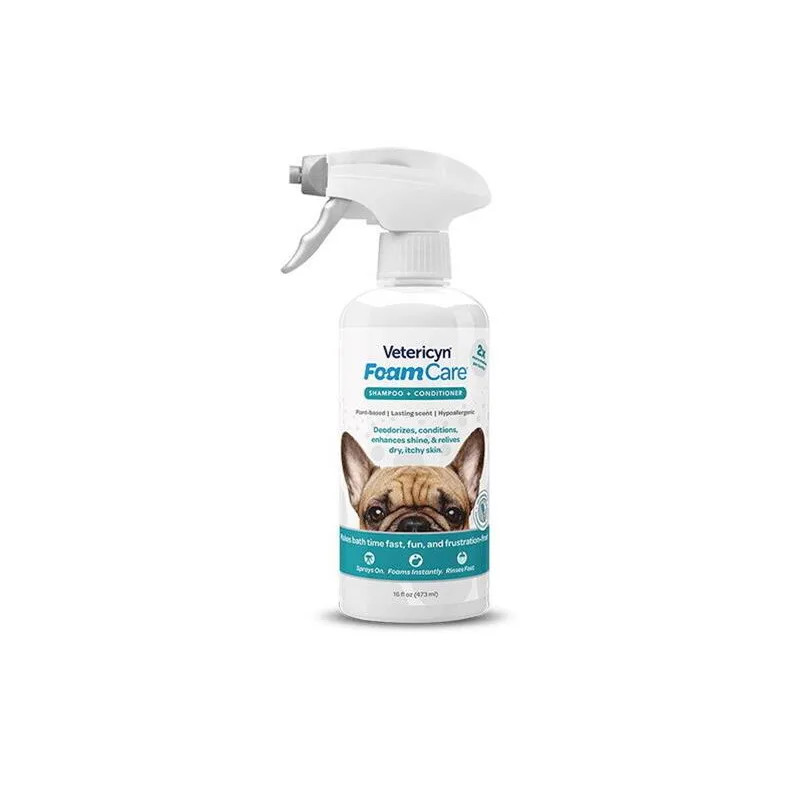 Vetericyn FoamCare sampon + kondicionáló 473 ml minden szőrtípusra