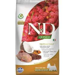 Farmina N&D dog QUINOA (GF) adult mini, skin & coat, fürj & kókusz 2,5 kg