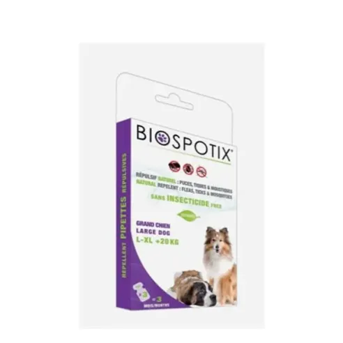 BIOGANCE Biospotix Dog spot-on L-XL riasztó hatású 3 x 3 ml (20 kg felett)