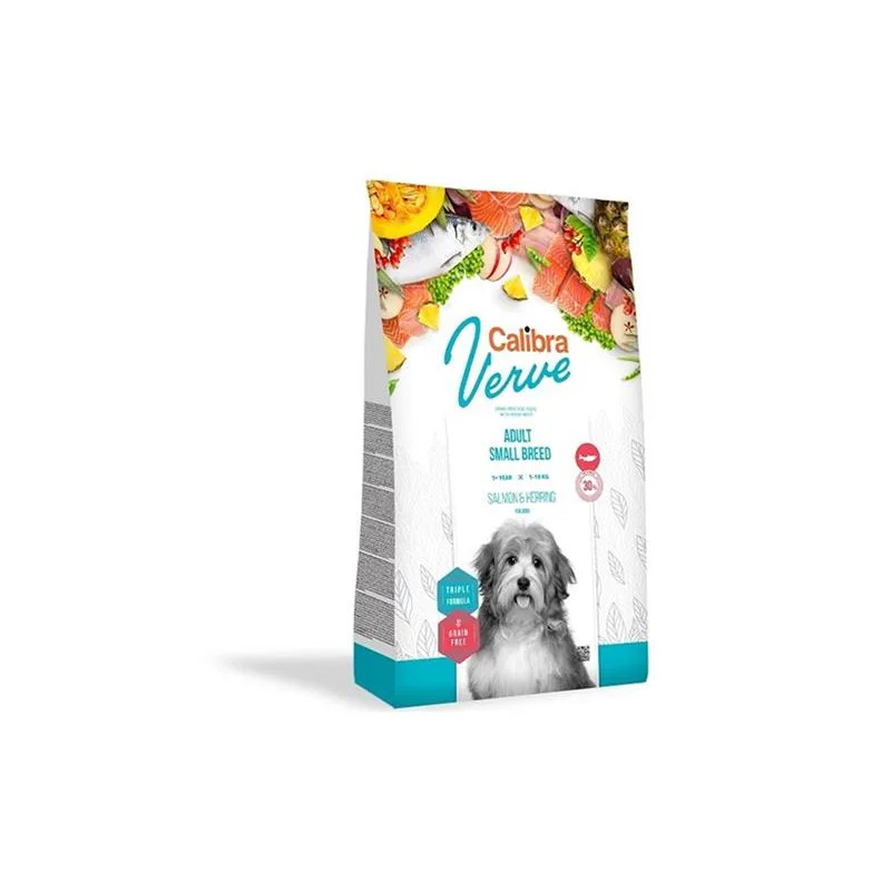 Calibra Dog Verve GF Adult Small Lazac & Hering 1,2 kg