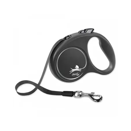 Flexi Black Design szalag M 5 m fekete (max. 25 kg)