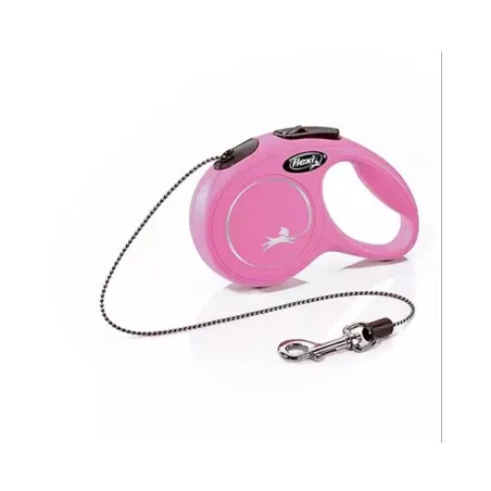 Flexi Classic ÚJ kötél póráz XS 3 m rózsaszín (max. 8 kg)