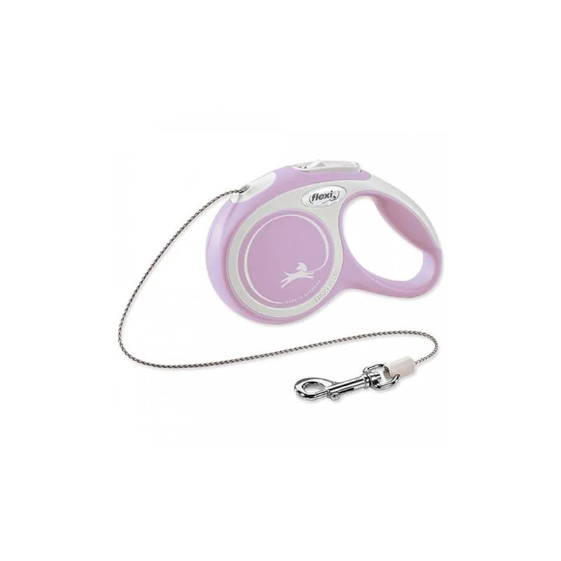 Flexi New Comfort póráz kötél M 5 m világos rózsaszín (20 kg-ig)