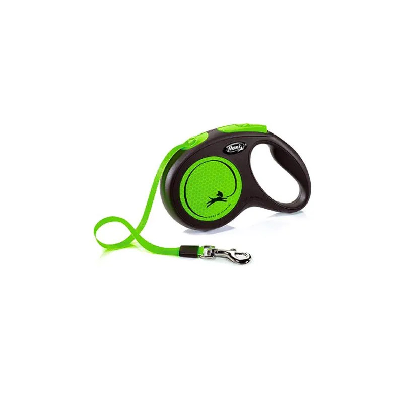 Flexi New Neon póráz M 5 m zöld (25 kg-ig)
