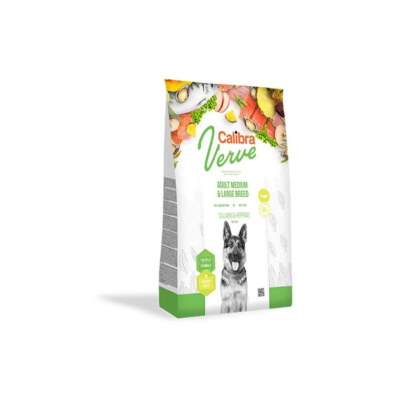 Calibra Dog Verve GF Adult Medium & Large Lazac & Hering 12 kg