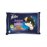 Nestlé FELIX Fantastic macska Multipack junior csirke&lazac zselében tasak 4x85 g
