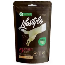Jutalomfalat Natures P Lifestyle kutyáknak szárított nyúlfülek nyúlhússal 12x75 g