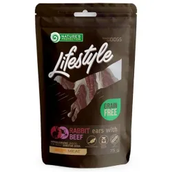 Pamlsok Natures P Lifestyle kutya szárított nyúlfülek marhahússal 12x75 g