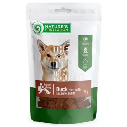 Jutalomfalat Natures P Snack kutya csirkecsíkok szezámmal 12x75 g