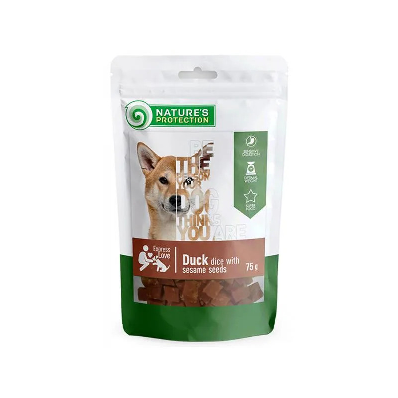 Jutalomfalat Natures P Snack kutya csirkecsíkok szezámmal 12x75 g