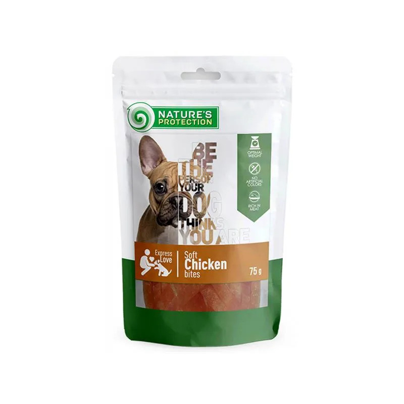 Jutalomfalat Natures P Snack kutya csirke 12x75 g