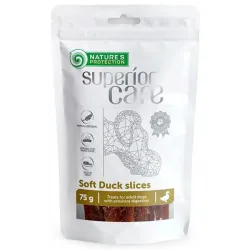 Jutalomfalat Natures P Superior Care kutyasnack kacsaszeletek 12x75 g