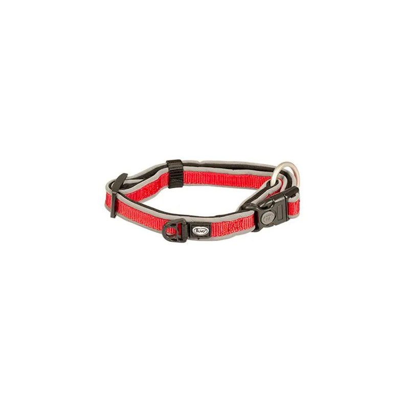 DUVO+ EXPLOR WEST nylon nyakörv piros színben 20-35cm/15 mm