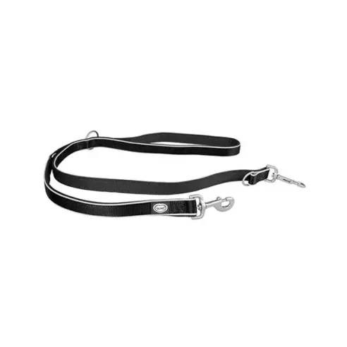 DUVO+ EXPLOR WEST duo nylon fekete póráz 200cm/25 mm