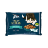 Nestlé FELIX Tasty shreds macska multipack lazac & tonhal szószban alutasak 4x80 g