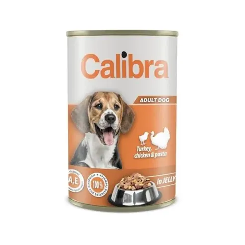 Calibra KONZERVA dog Adult Morka & kura & cestoviny v želé 1240 g