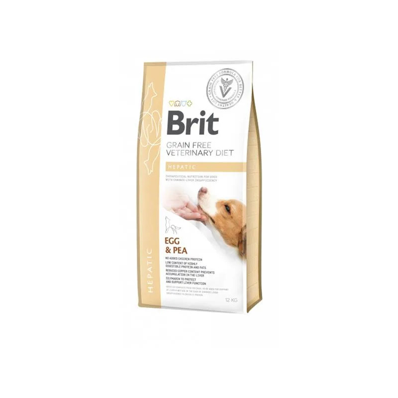 Brit Veterinary Diets GF kutya Hepatic 12 kg