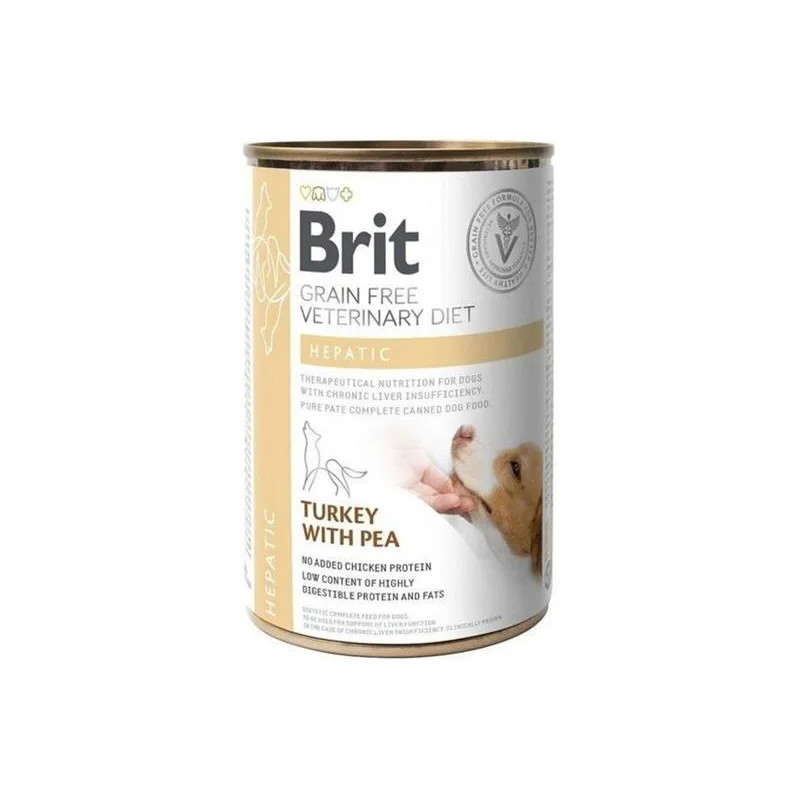 Brit Veterinary Diets GF dog Hepatic 400 g konzerv