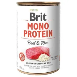 Brit Mono Protein Marha & Barna Rizs 400 g konzerv