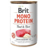 Brit Mono Protein Marha & Barna Rizs 400 g konzerv