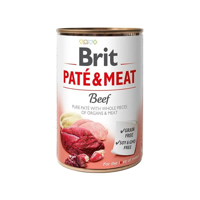 Brit Paté & Meat Marha 400 g konzerv