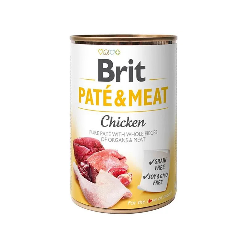 Brit Paté & Meat Chicken 400 g konzerv