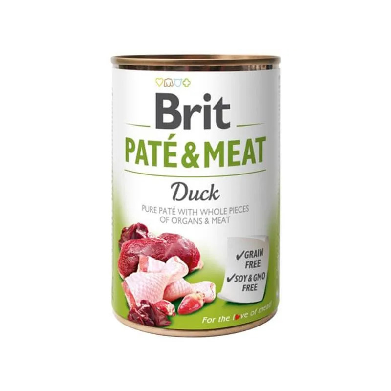 Brit Paté & Meat Duck 400 g konzerv