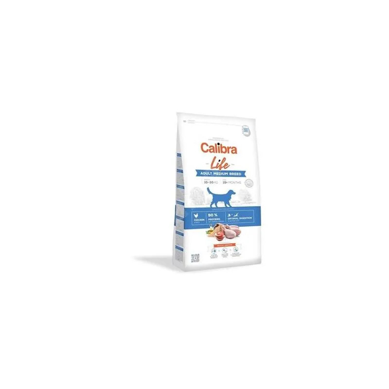 Calibra Dog Life Adult Medium Breed Chicken 12 + 2 kg