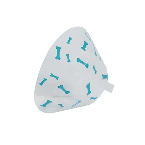 BUSTER Design Bones védőgallér 7,5 cm, türkiz, 10 db