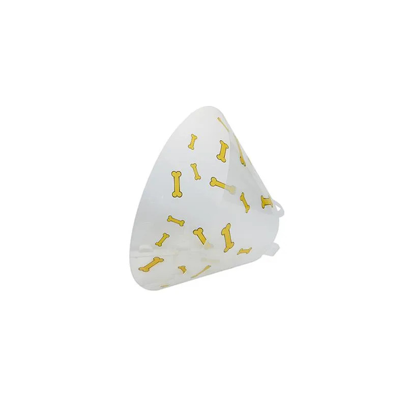 BUSTER Design Bones védőgallér 20 cm, sárga, 10 db