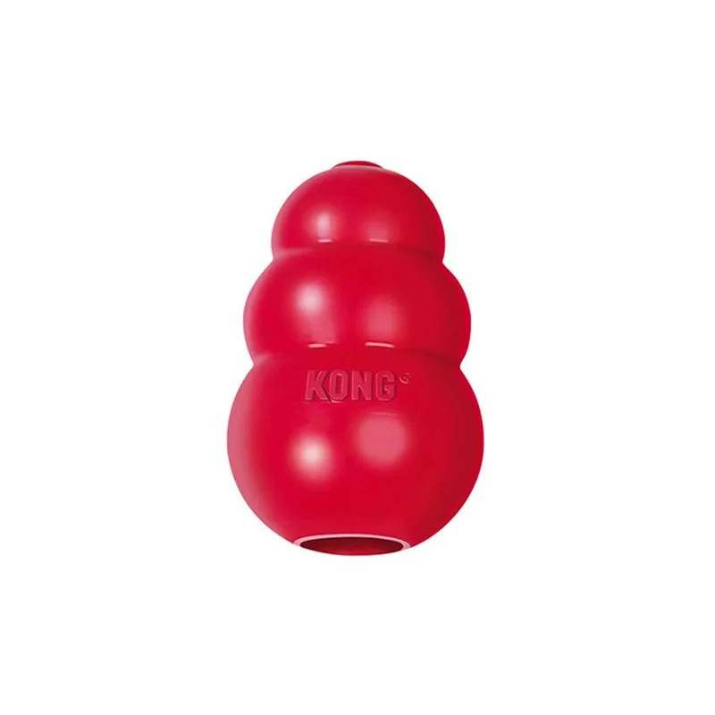 Kong Dog Classic gránát alakú játék, piros, természetes gumi, S, 9 kg-ig