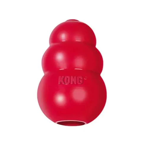 Kong Dog Classic Gránát piros, természetes gumi, M 7-16 kg