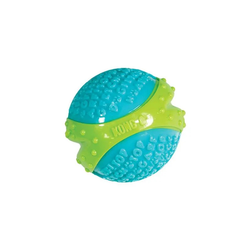 Kong Dog Corestrength Labda, zöld-kék, gumi, L - 7 cm