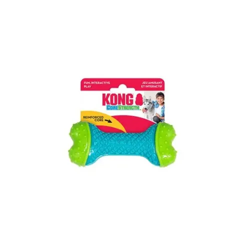 Kong Dog Corestrength Csont, zöld-kék, gumi, S/M