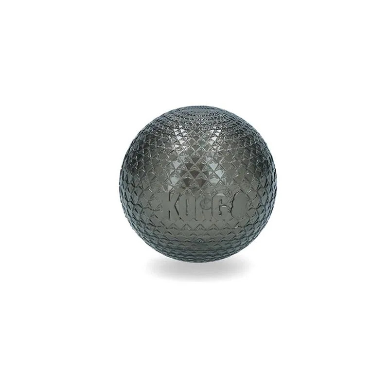 Kong Dog DuraMax sípoló labda, szürke, gumi, M - átmérő: 6 cm