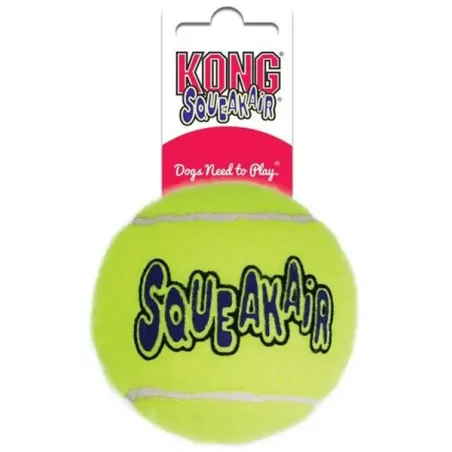 Kong Dog SqueakAir labda sípolóval, tenisz, vulkanizált gumi, XL