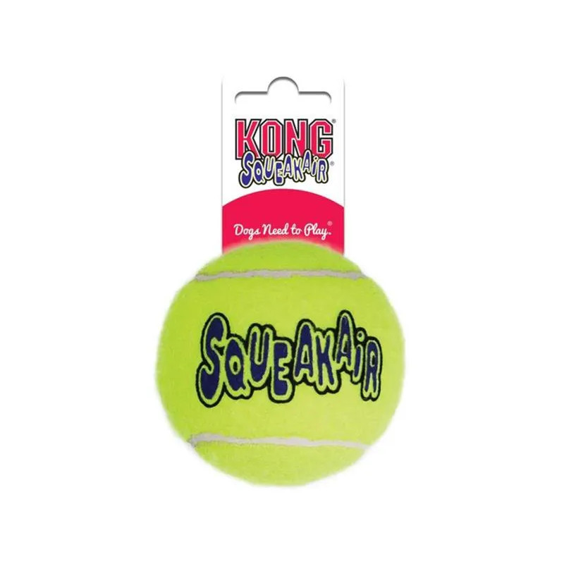 Kong Dog SqueakAir labda sípolóval, tenisz, vulkanizált gumi, XL