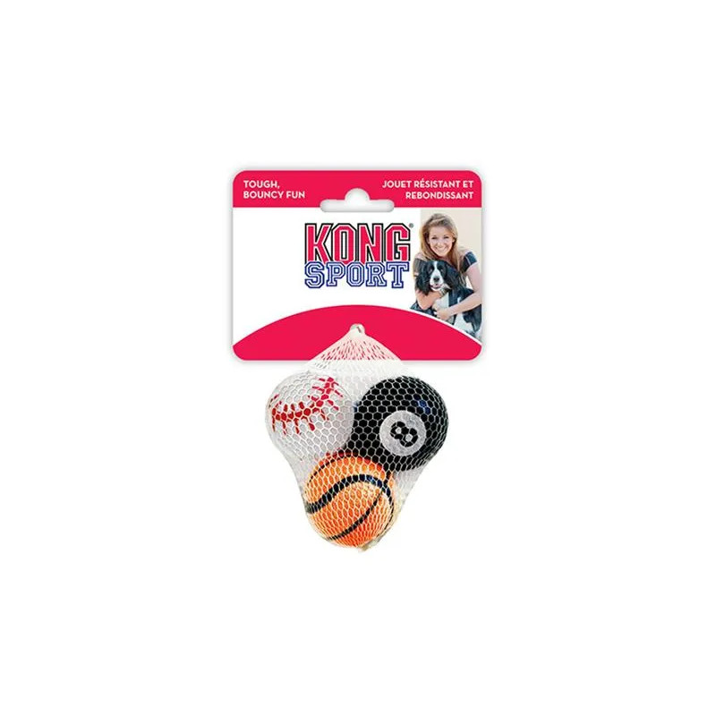 Kong Dog Sport Játék Labda kicsi, tenisz, vulkanizált gumi, S (3 db/csomag)