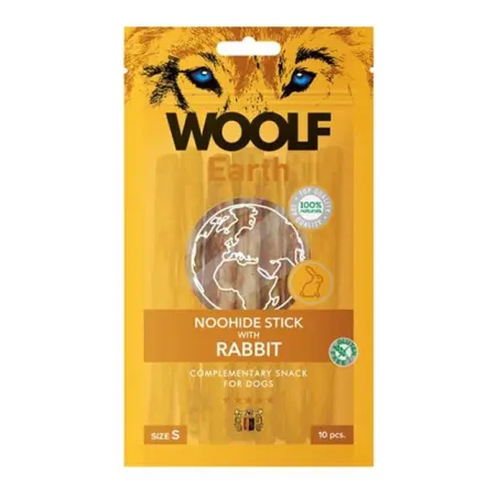Woolf Dog Earth NOOHIDE S jutalomfalat nyúlhússal, 90 g