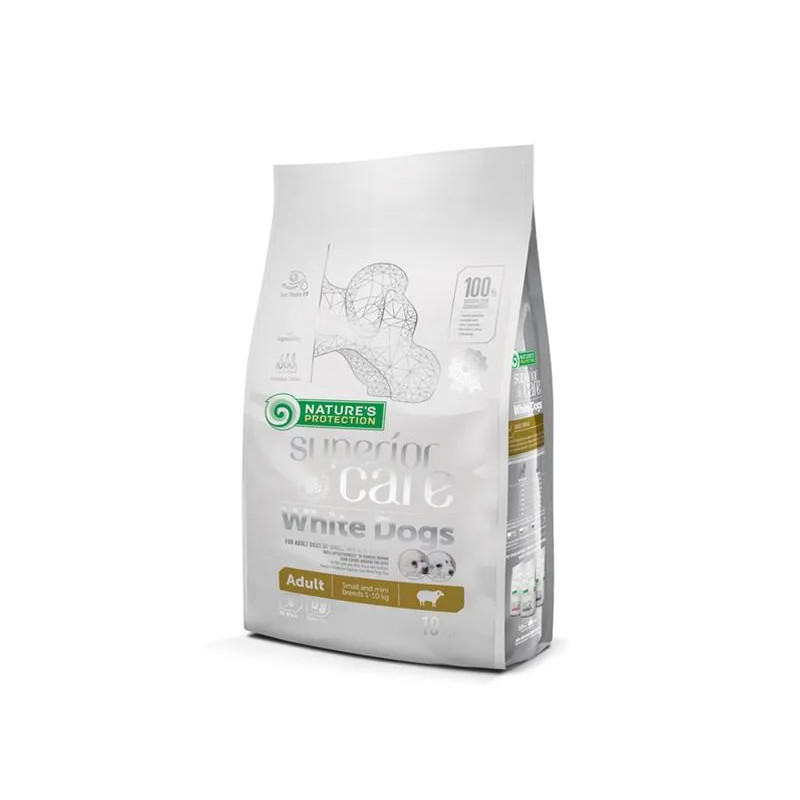 Natures P Superior care white dog adult lamb small&mini 10 kg