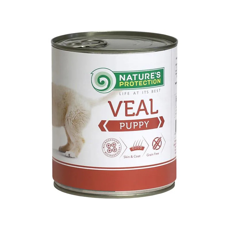 Natures P KONZERV Kutyakölyök borjú 800 g