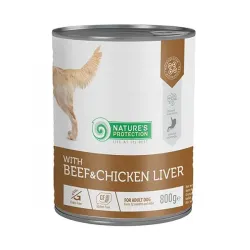Natures P KONZERV KUTYA FELNŐTT Marha & Csirkemáj 800 g