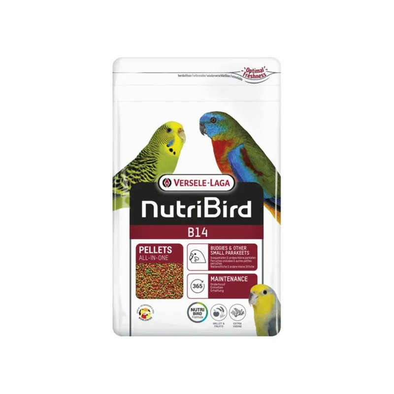 VL Orlux NutriBird B14 – extrudált eledel hullámos papagájoknak, agapornisoknak, neofémáknak napi etetésre 800 g