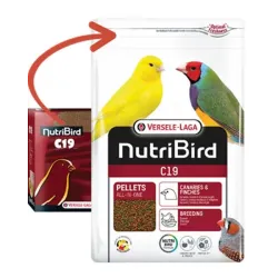 VL Orlux NutriBird C19 - extrudált eledel tenyésztéshez, vedléshez és fokozott igénybevételű kanárik és egzotikus madarak számár